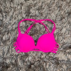 Hot Pink Push-Up Bikini Top